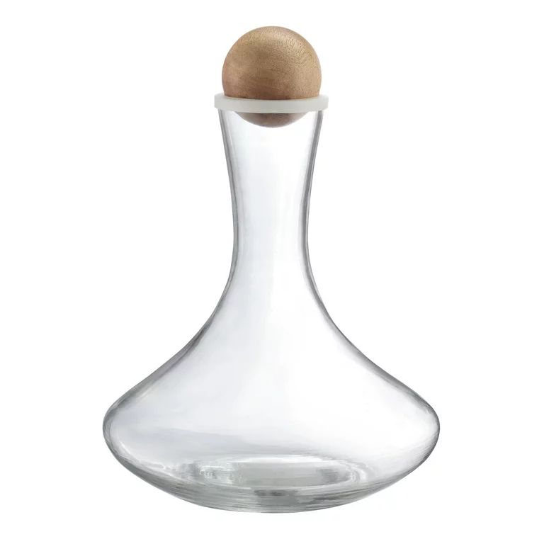 Better Homes & Gardens Glass Wine Decanter with Wooden Sphere Stopper | Walmart (US)