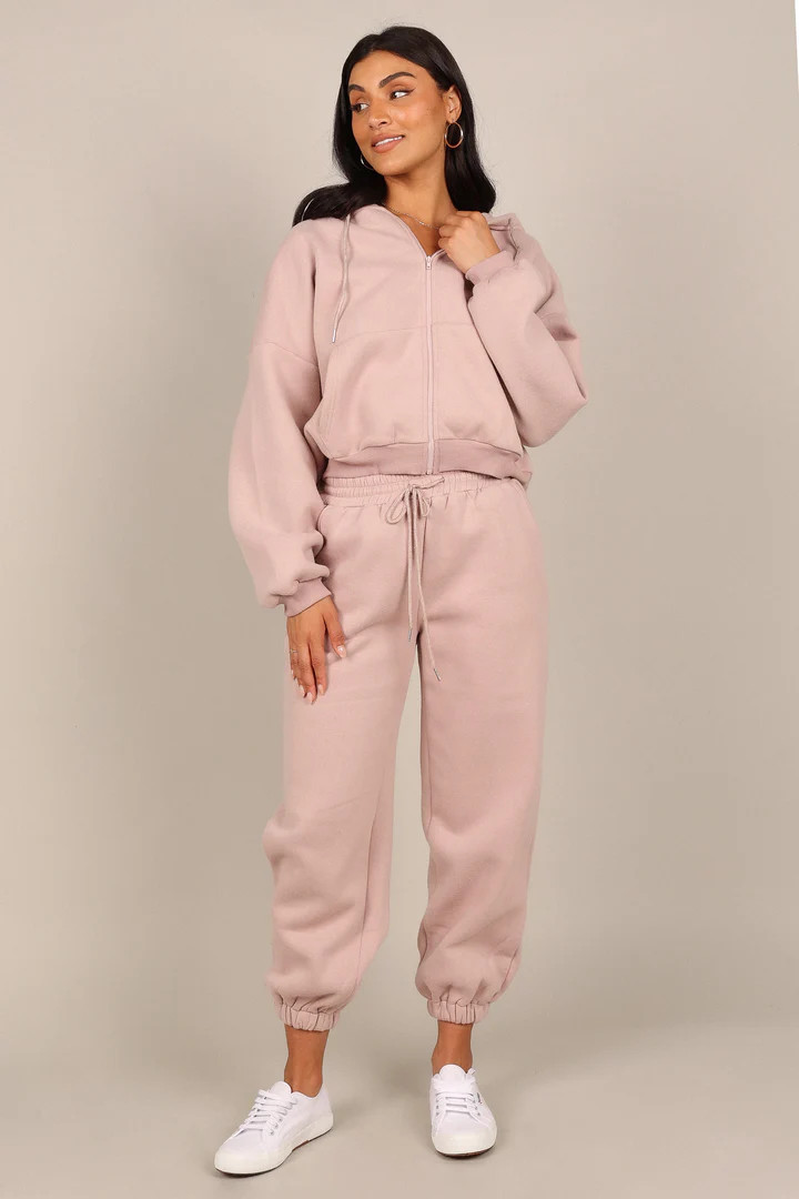 Alma Oversized Hooded Sweat Set - Dusty Mauve | Petal & Pup (US)