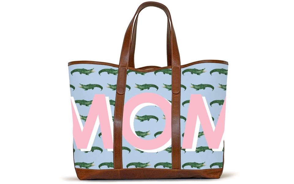 St. Charles Yacht Tote - Monogram Stripe | Barrington Gifts