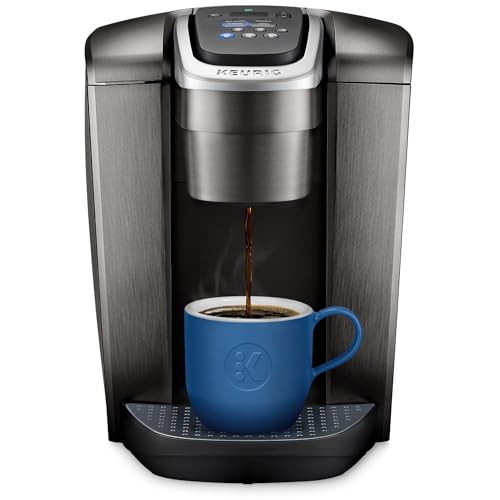 Keurig K-Elite Single Serve K-Cup Pod Coffee Maker, with Strength and Temperature Control, Iced Coffee Capability, 8 to 12oz Brew Size, Programmable, Brushed Slate | Amazon (US)