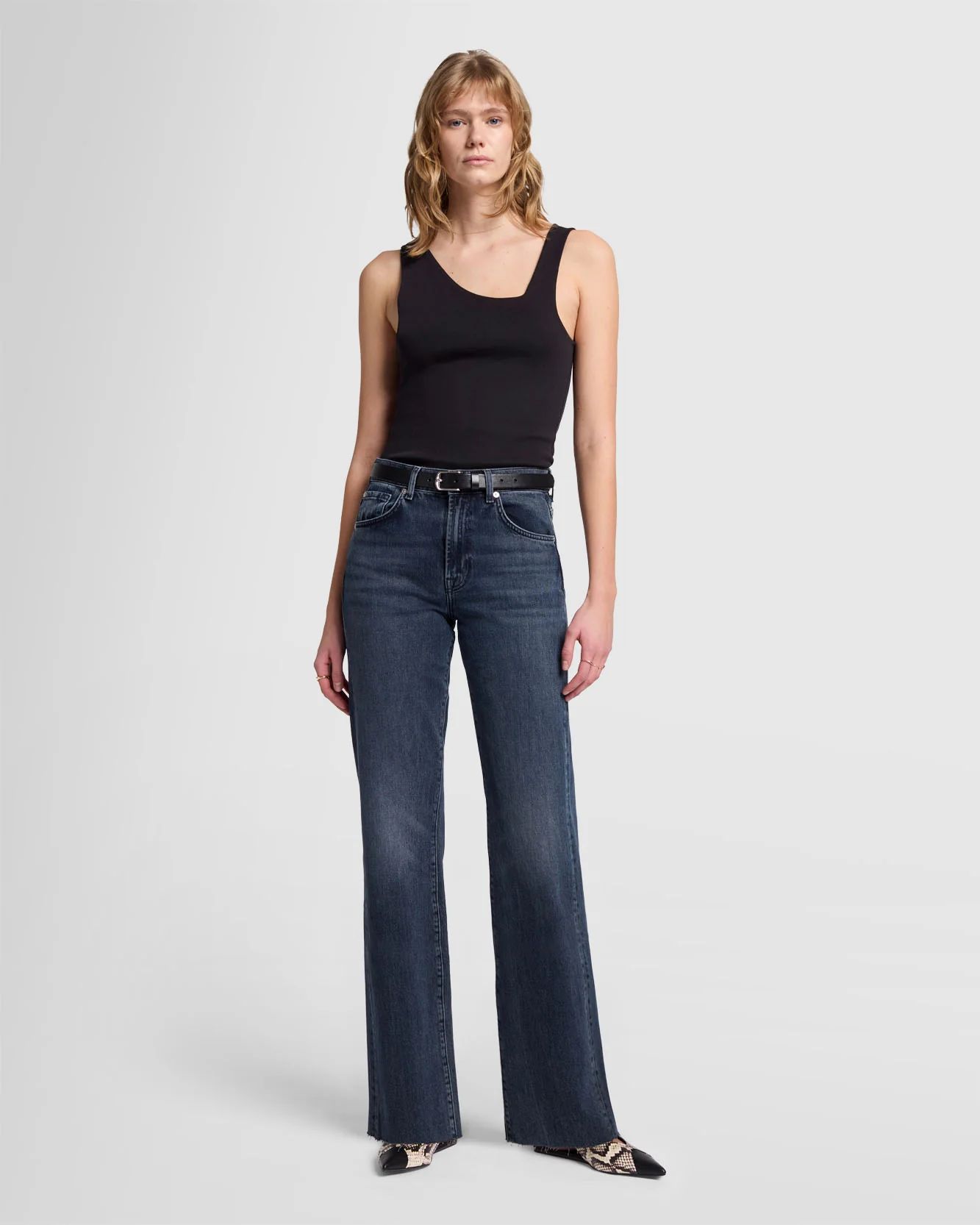 MANKIND Tess Trouser in Full Moon | 7 For All Mankind