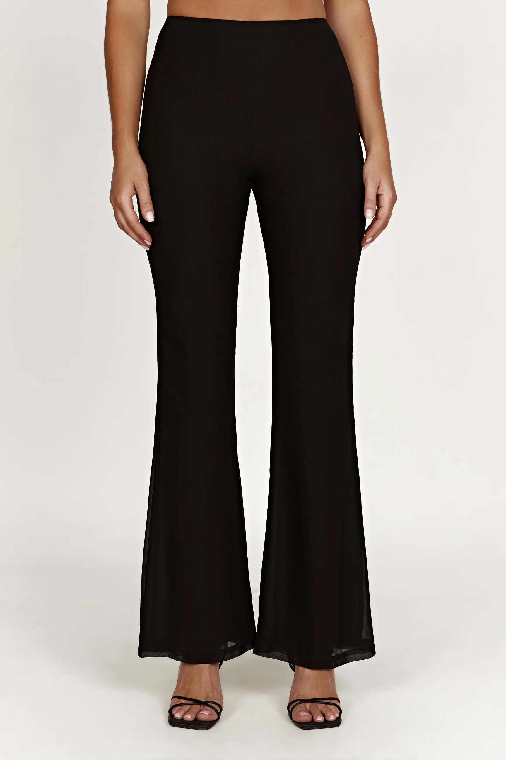 Daisie Chiffon Pants - Black | Meshki (APAC)