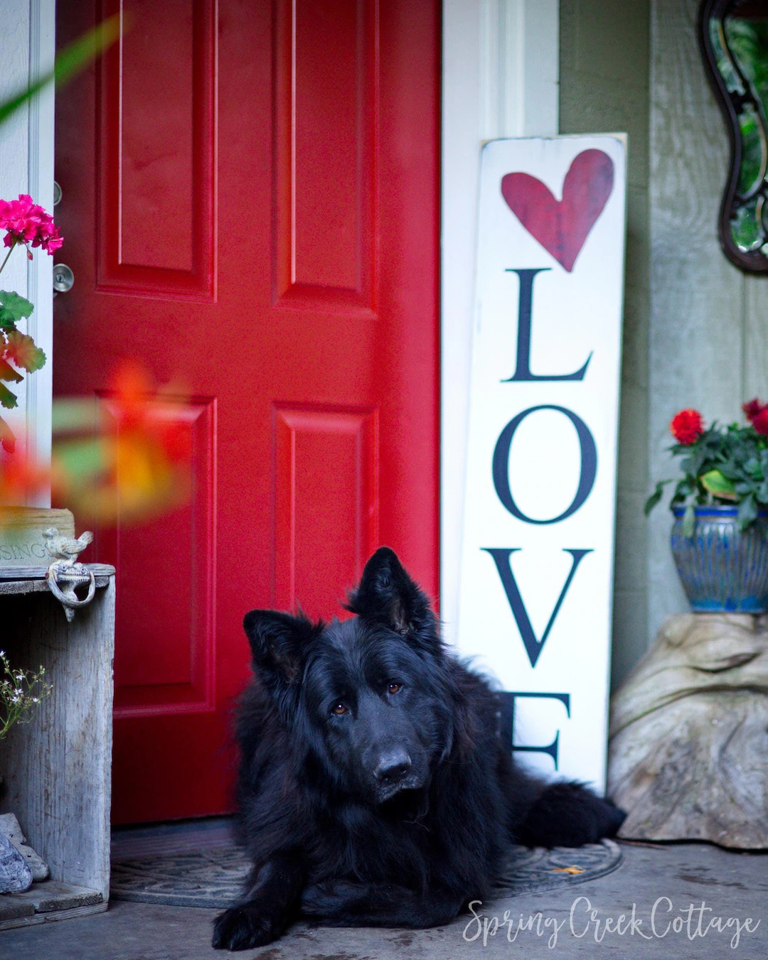 Love Giant Porch Sign Handcrafted and Hand-painted on A Rustic Wood Plank - Etsy | Etsy (US)