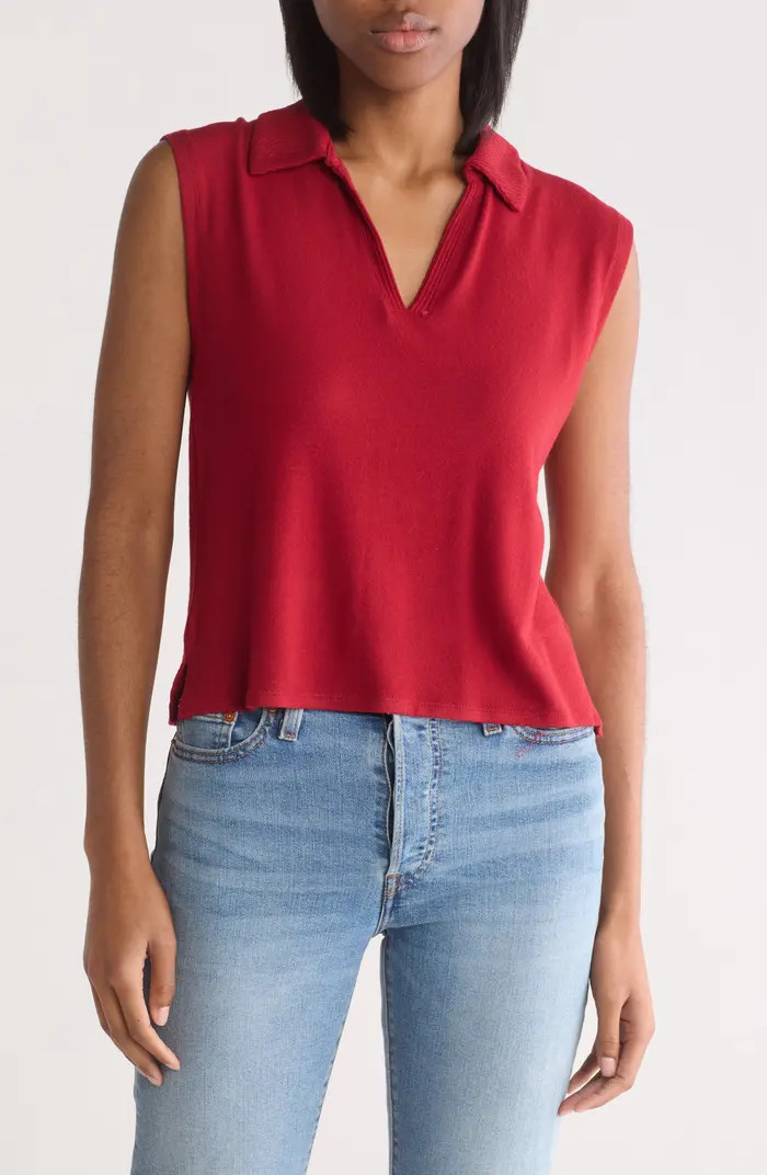 Lyon Sleeveless Polo Sweater | Nordstrom Rack