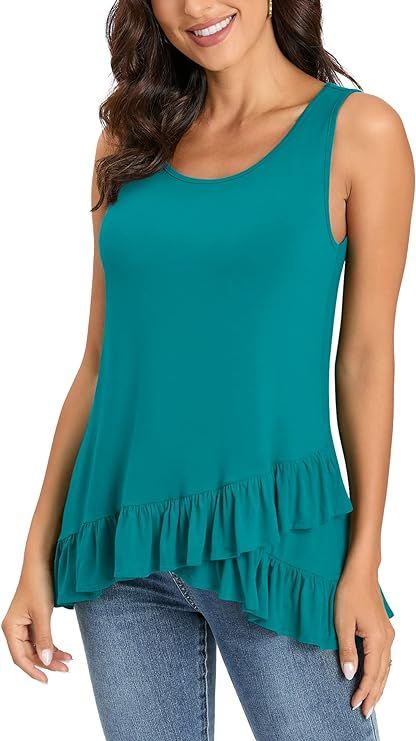 GOUCEHN Womens Summer Tops Casual T Shirts Tunic Blouses | Amazon (US)