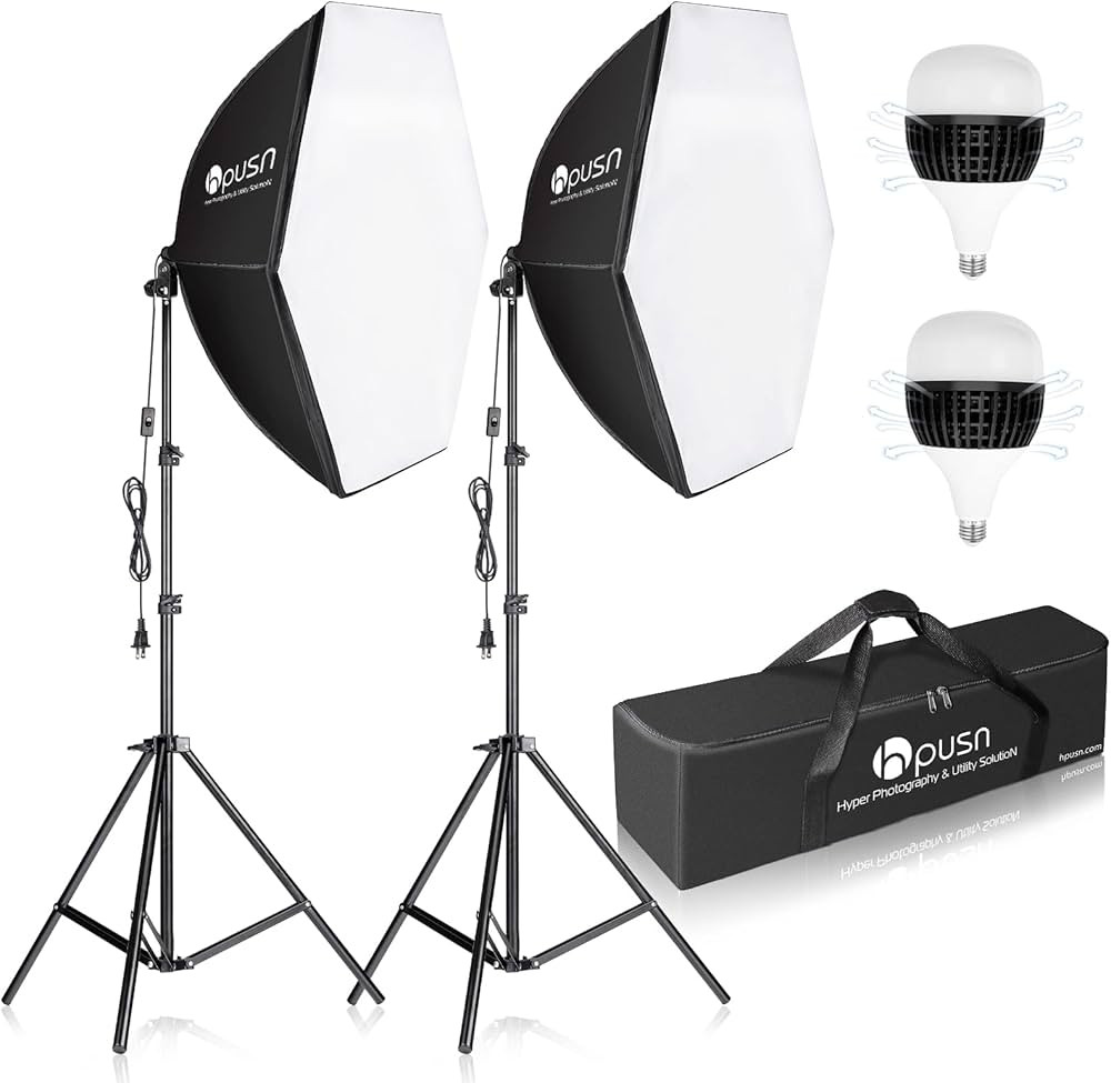 HPUSN Softbox Photography Lighting Kit 30"X30" Professional Continuous Lighting System Photo Stud... | Amazon (US)
