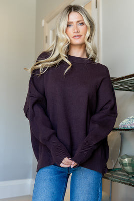 Jeremiah Knit Sweater | Dark Plum | Baltic Born