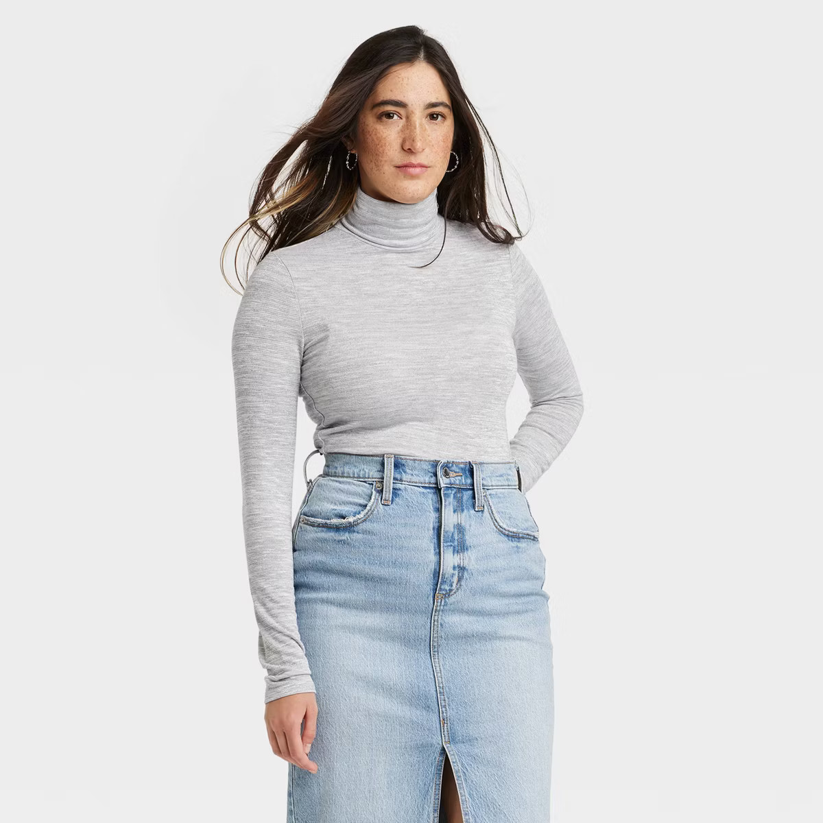Women's Long Sleeve Mock Turtleneck T-Shirt - Universal Thread™ | Target