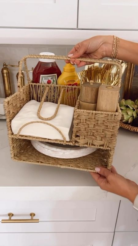 Walmart Summer Entertaining Must Have! This Walmart serving caddy is perfect for outdoor parties. It's under $20 and holds everything you need to carry outdoors! 

#LTKSeasonal #LTKHome #LTKFindsUnder50