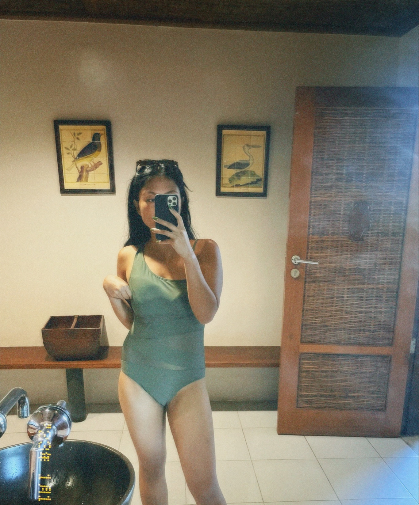 My favorite one piece right now! 🍃 #amazonfind #onepiece #bathingsuit 
