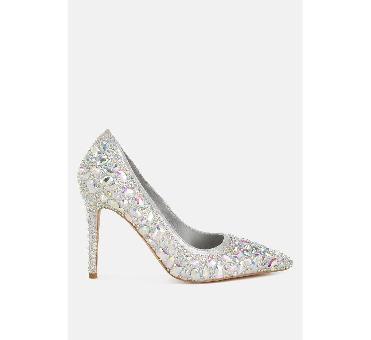 Iceout Diamante & Rhinestone Embellishments Pumps - Silver | Macy's