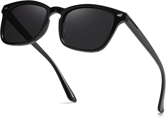 Polarized Sunglasses UV 400 Protection Black Retro Designer Style Fashion Sunglasses for Women an... | Amazon (US)