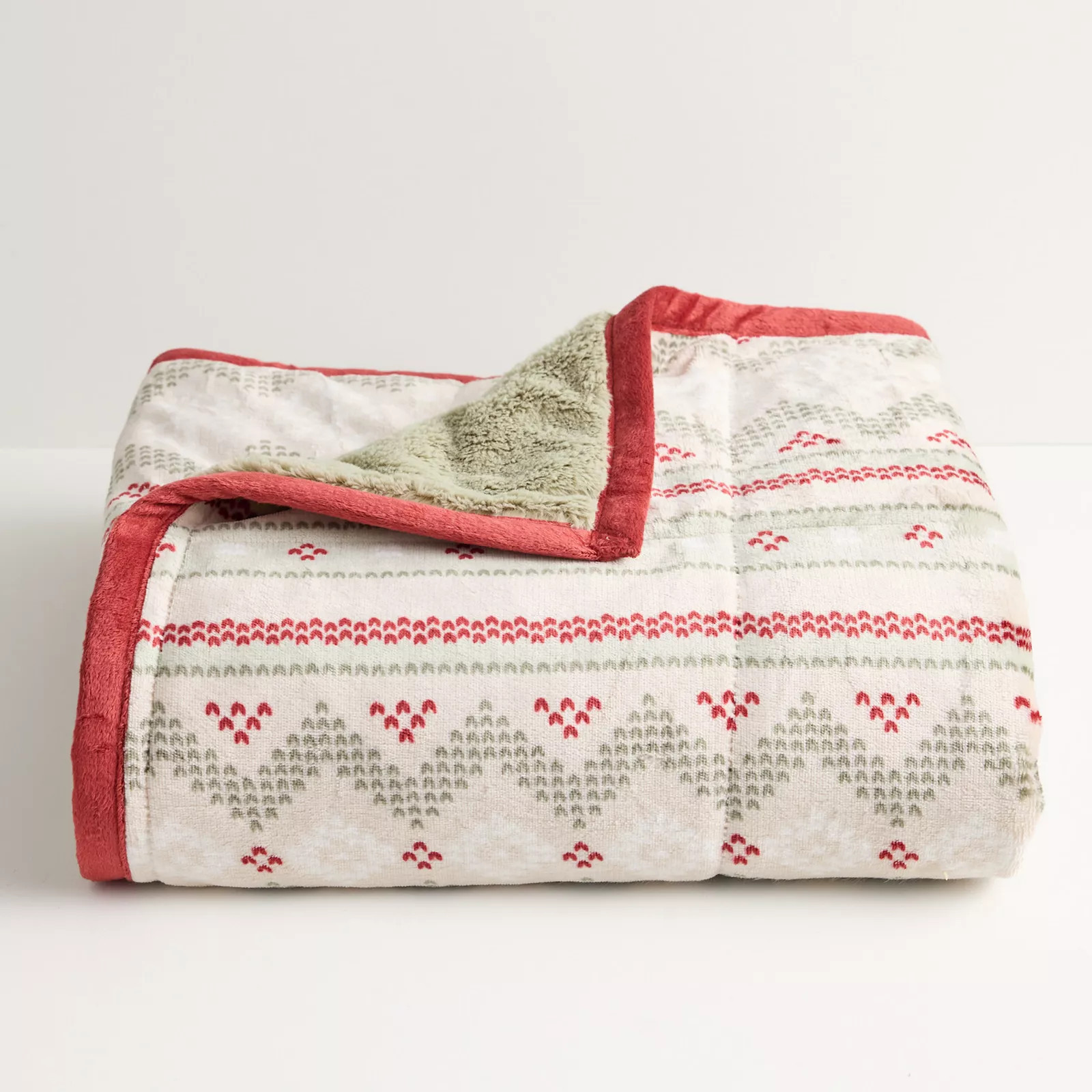 Cuddl Duds® Cozy Soft Printed Throw Blanket, Snowflake Fairisle | Kohl's