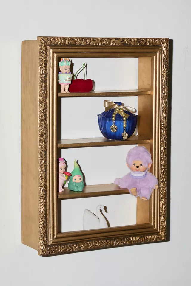 Florence Figurine Wall Shelf in Gold at Urban Outfitters | Urban Outfitters (US and RoW)