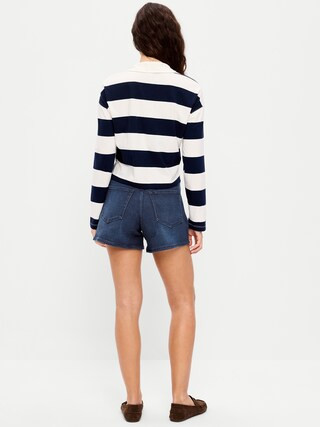High-Waisted Wow Jean Shorts -- 4-inch inseam | Old Navy (US)