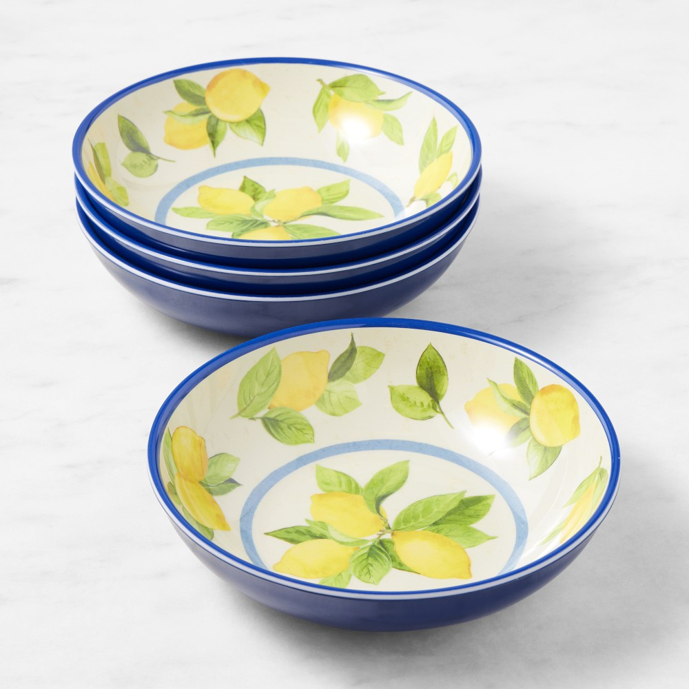 Lemon Outdoor Melamine Bowls | Williams-Sonoma