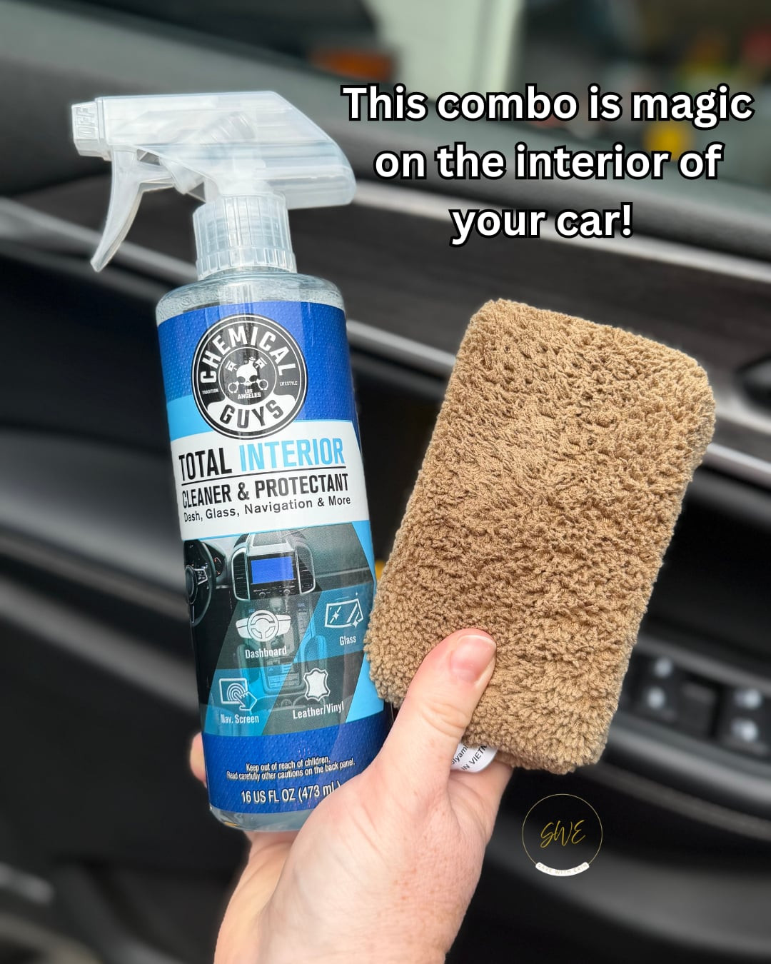 This combo is magic to clean the interior of your car!  

 