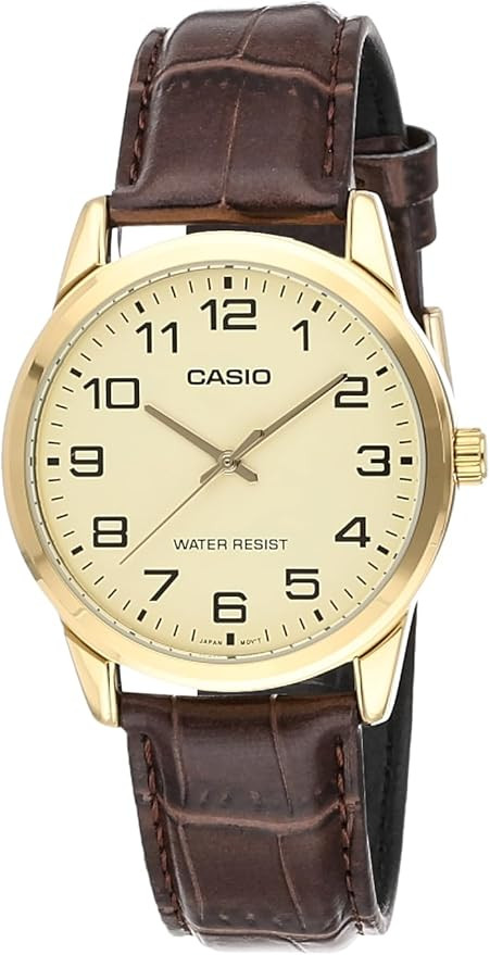 Casio Herren Analog Uhr mit Leder Armband MTP-V001GL-9B | Amazon (DE)