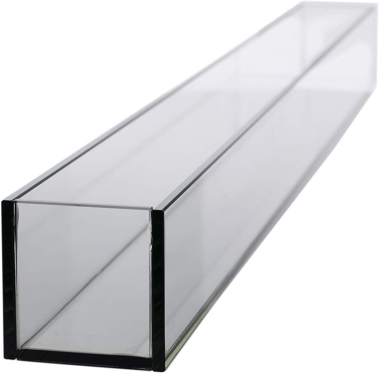 WGV Rectangle Plate Vase, Length 48", Width 4", Height 4", Glass Container, Floral Dispaly, Candy Holder, Planter Terrarium for Wedding Party Event, Home Office Décor, Clear, 1 Piece | Amazon (US)