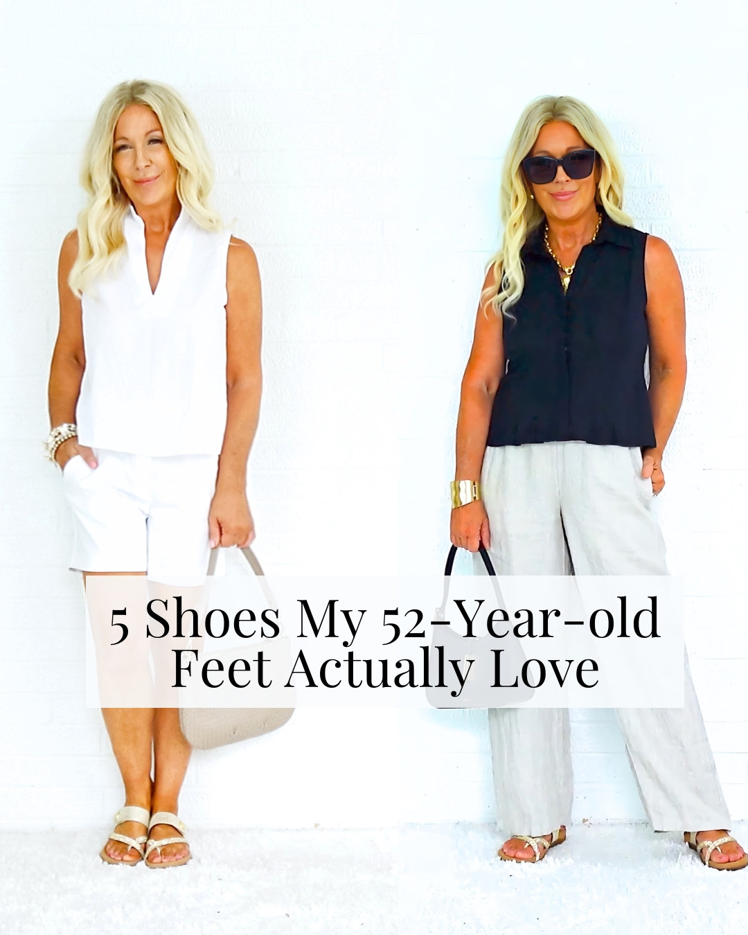5 Shoes My 52-Year-Old Feet Actually Love  |  Izzy: order a size up  |  Kathy: order a size up  |  All other shoes run TTS  | City Shorts: order a size up / run small 

 #LTKSeasonal #LTKOver40 #LTKPetite