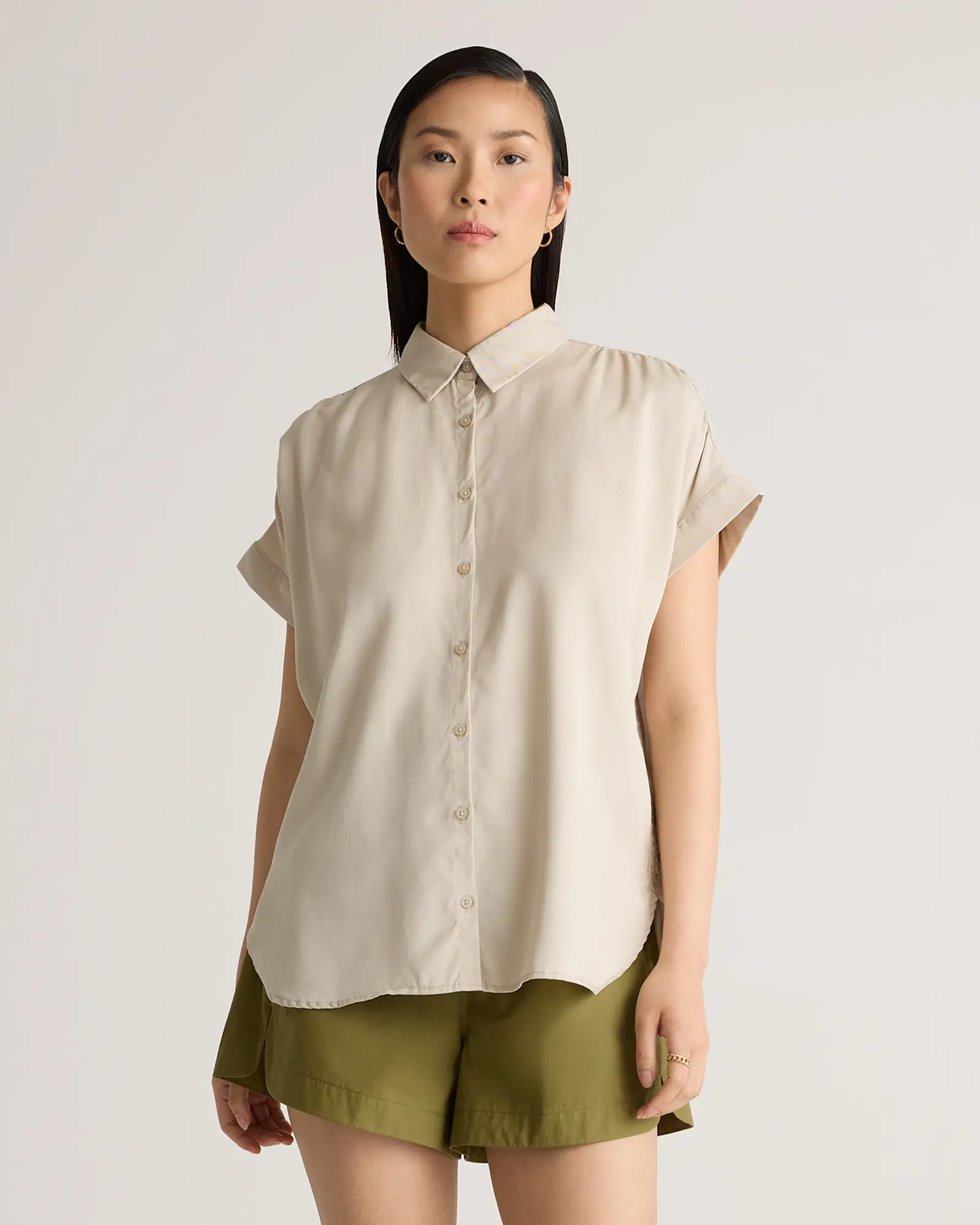 Vintage Wash Tencel Camp Shirt | Quince