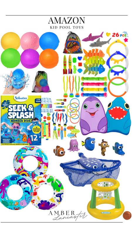 Kid pool toys, all from Amazon.




Kid pool toys, kick boards for swimming, swim toys, pool games for kids, pool floats for kids, pool diving toys

#LTKfindsunder50 #LTKfamily #LTKkids