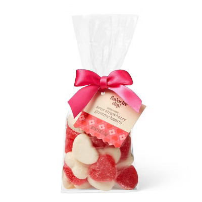 Valentine's Red and White Sour Sanded Hearts Candy - 6oz - Favorite Day™ | Target