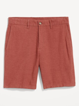 Rotation Chino Linen-Blend Shorts -- 8-inch inseam | Old Navy (US)