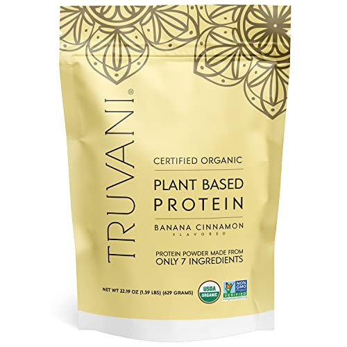 Truvani Vegan Pea Protein Powder | Banana Cinnamon | 20g Organic Plant Based Protein | 20 Servings | Keto | Gluten & Dairy Free | Low Carb | No Added Sugar | Amazon (US)