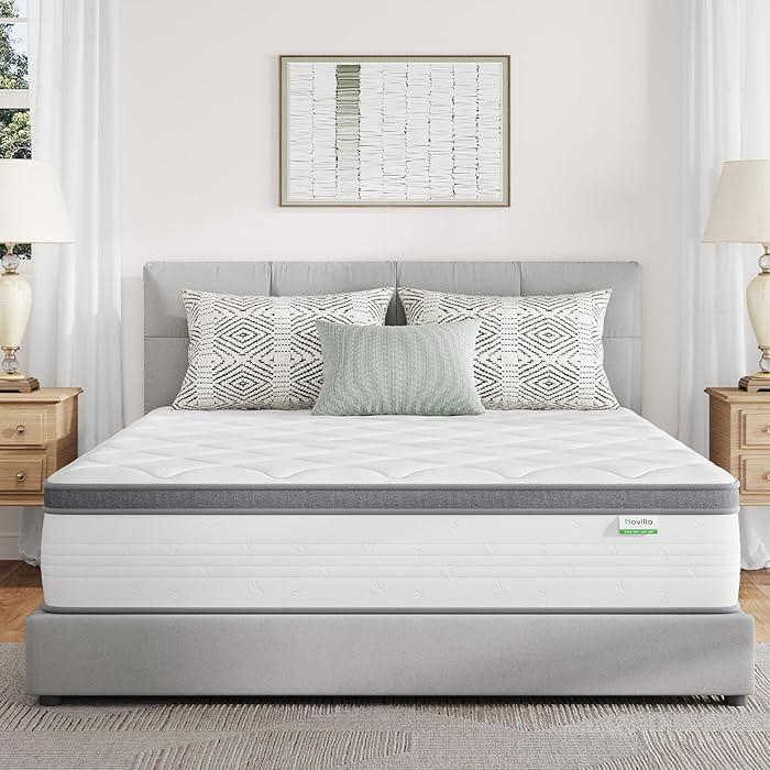 Novilla Queen Mattress, 12 Inch Hybrid Mattress Queen Combine Innerspring and Comfort Foam Layer,... | Amazon (US)