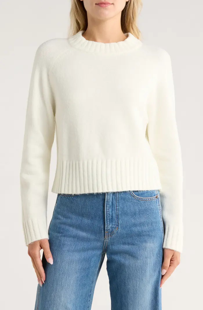 Crewneck Crop Sweater | Nordstrom Rack