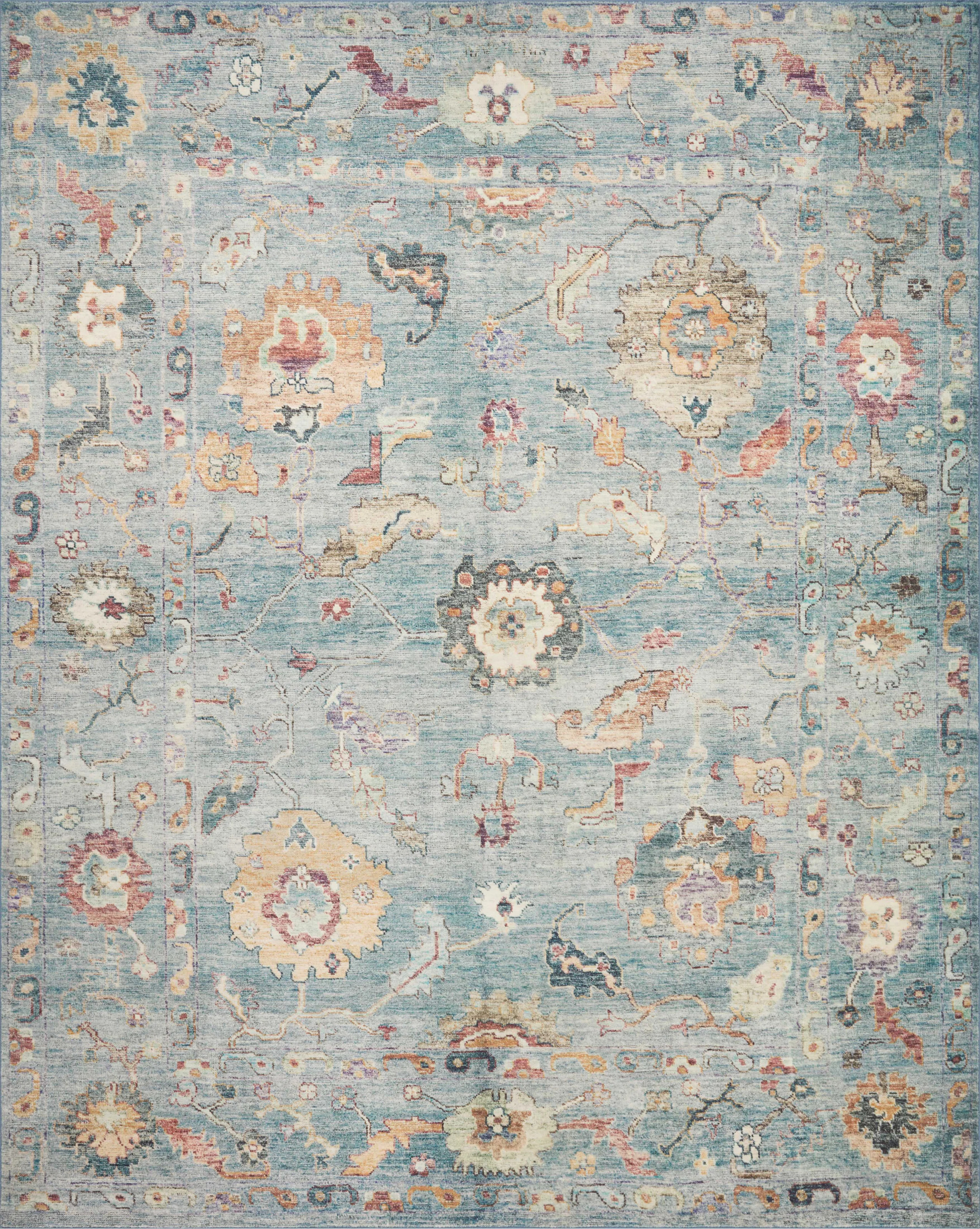 Margot Oriental Area Rug in Light Blue | Wayfair Professional