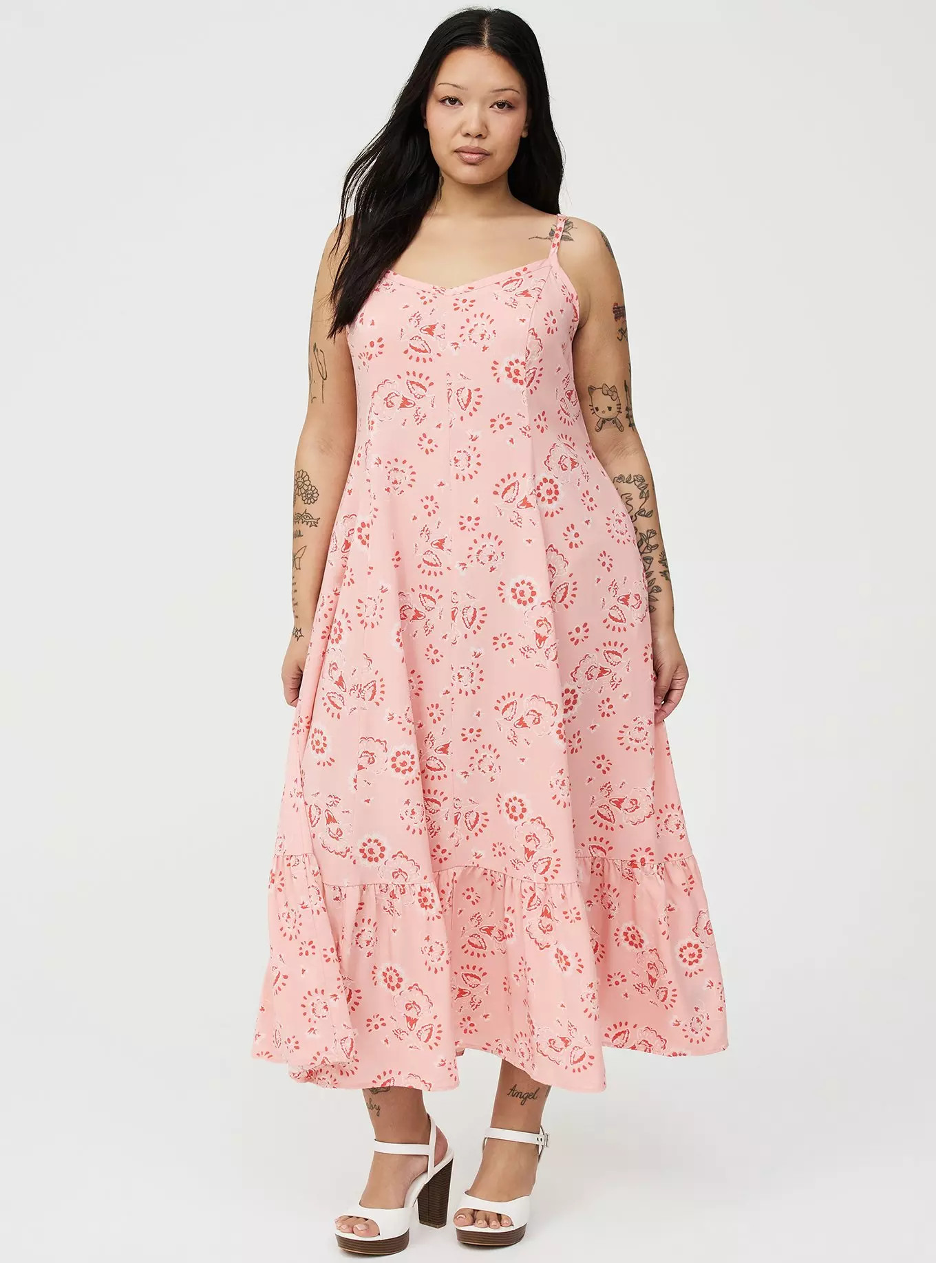 Tiered Trapeze Maxi Dress | Torrid (US & Canada)