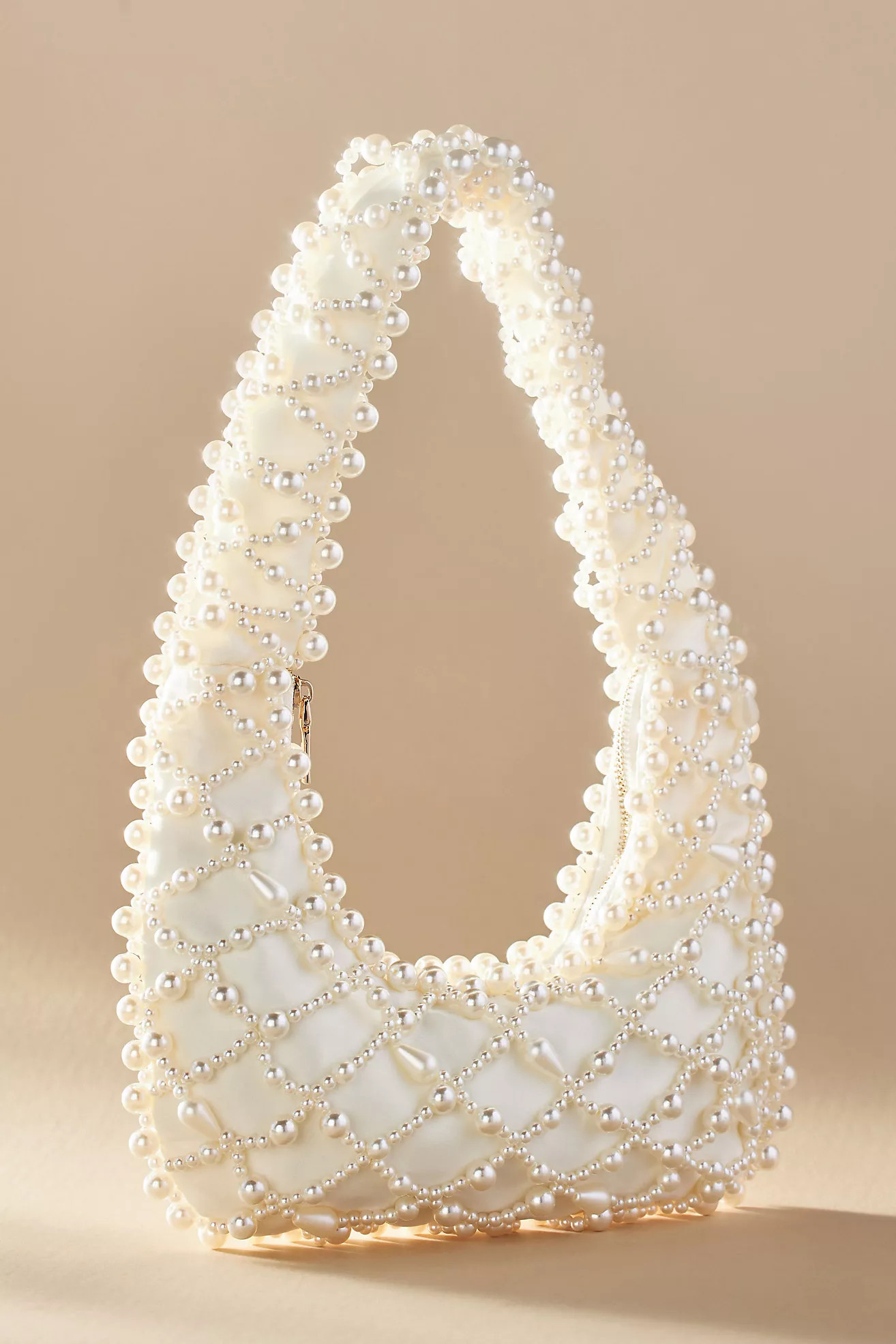 Lucy Satin Pearl Handbag | Anthropologie (US)