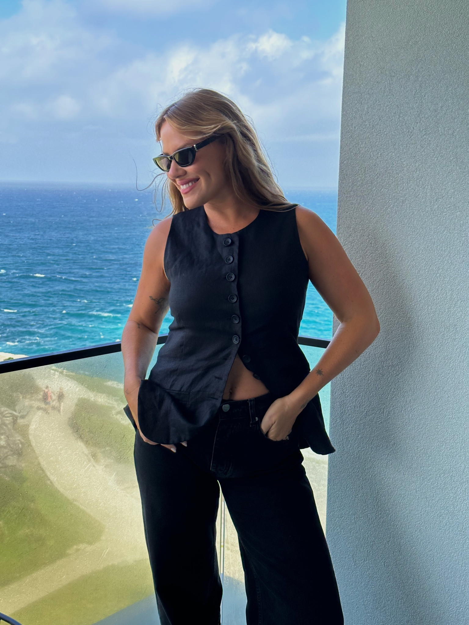 Wearing a size 8 in the faithful top 💕