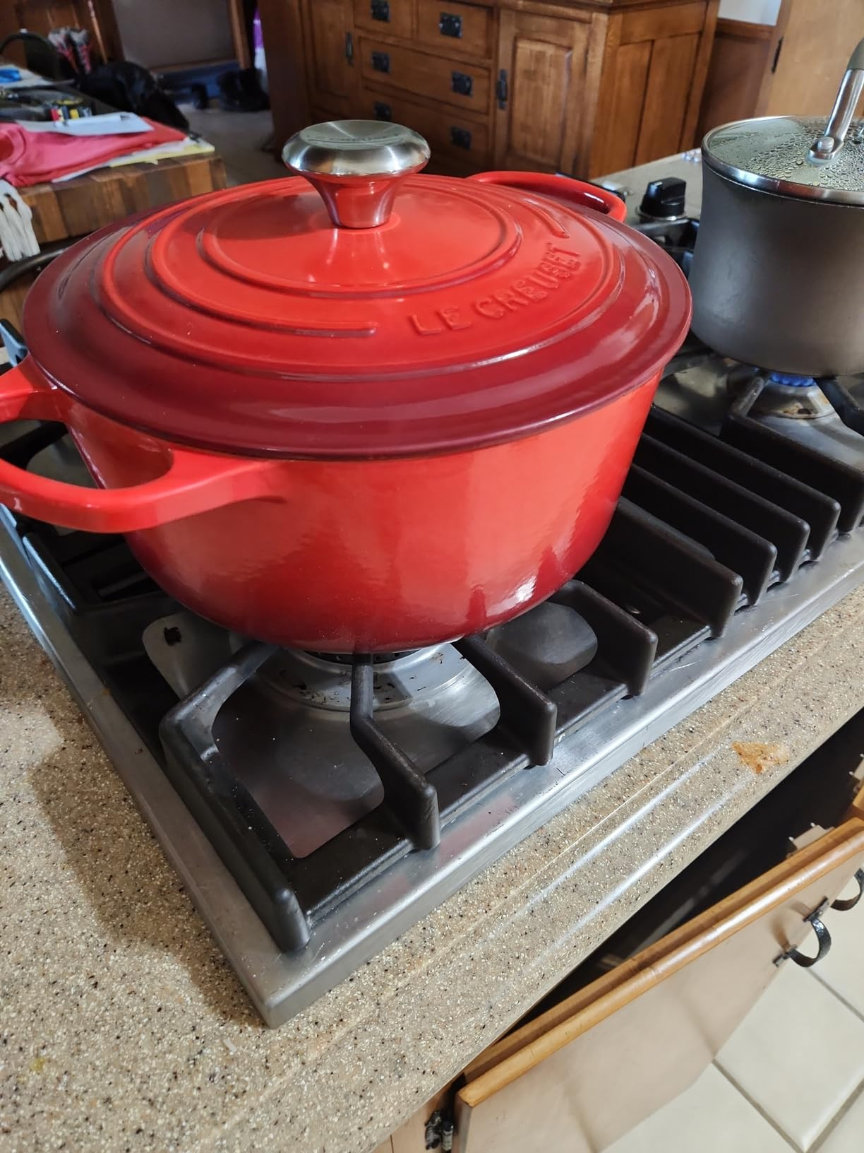 Le Creuset Enameled Cast Iron Signature Round Dutch Oven, 2 qt., Cerise | Amazon (US)