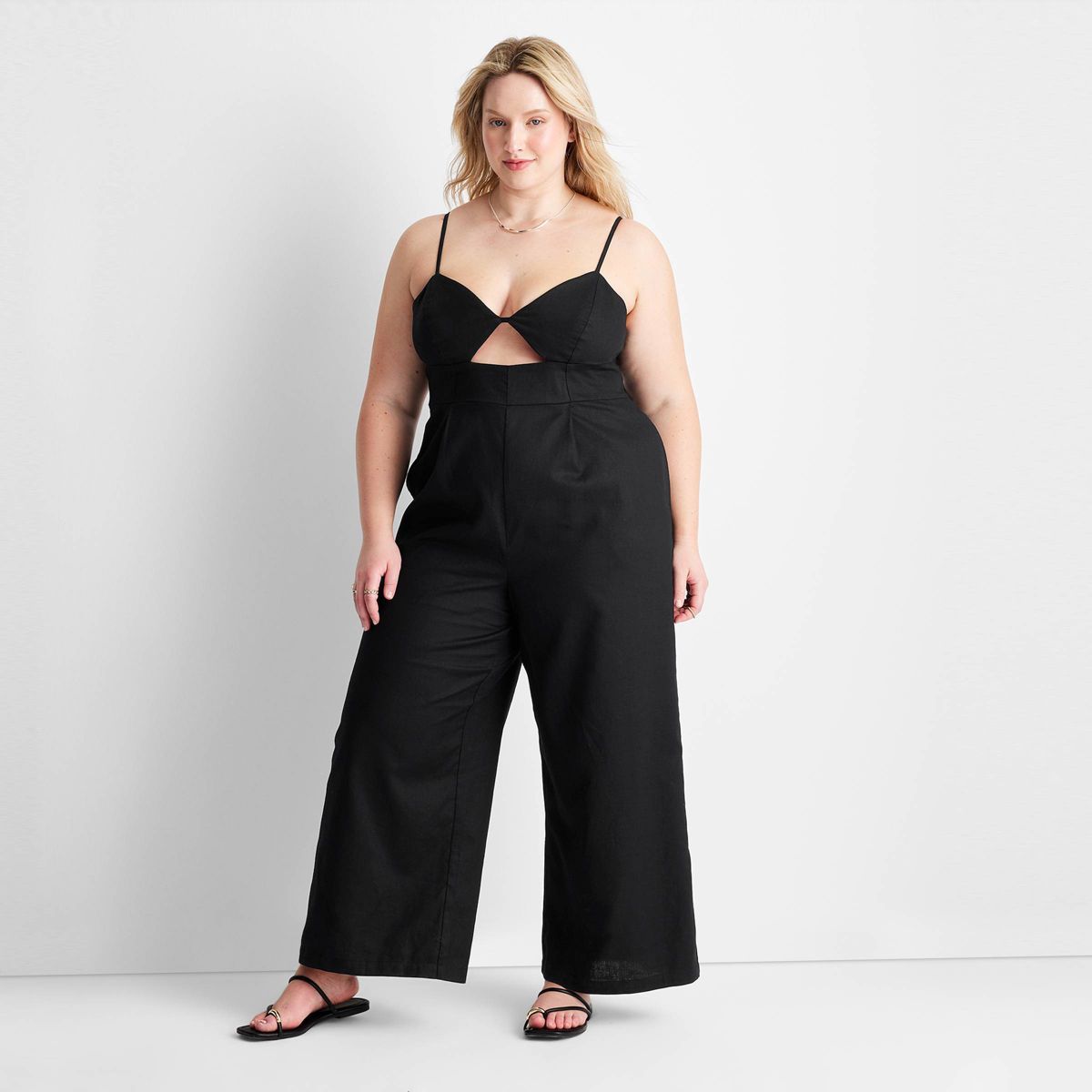 Women's Strappy Cut-Out Wide Leg Jumpsuit - Future Collective™ with Jenny K. Lopez | Target