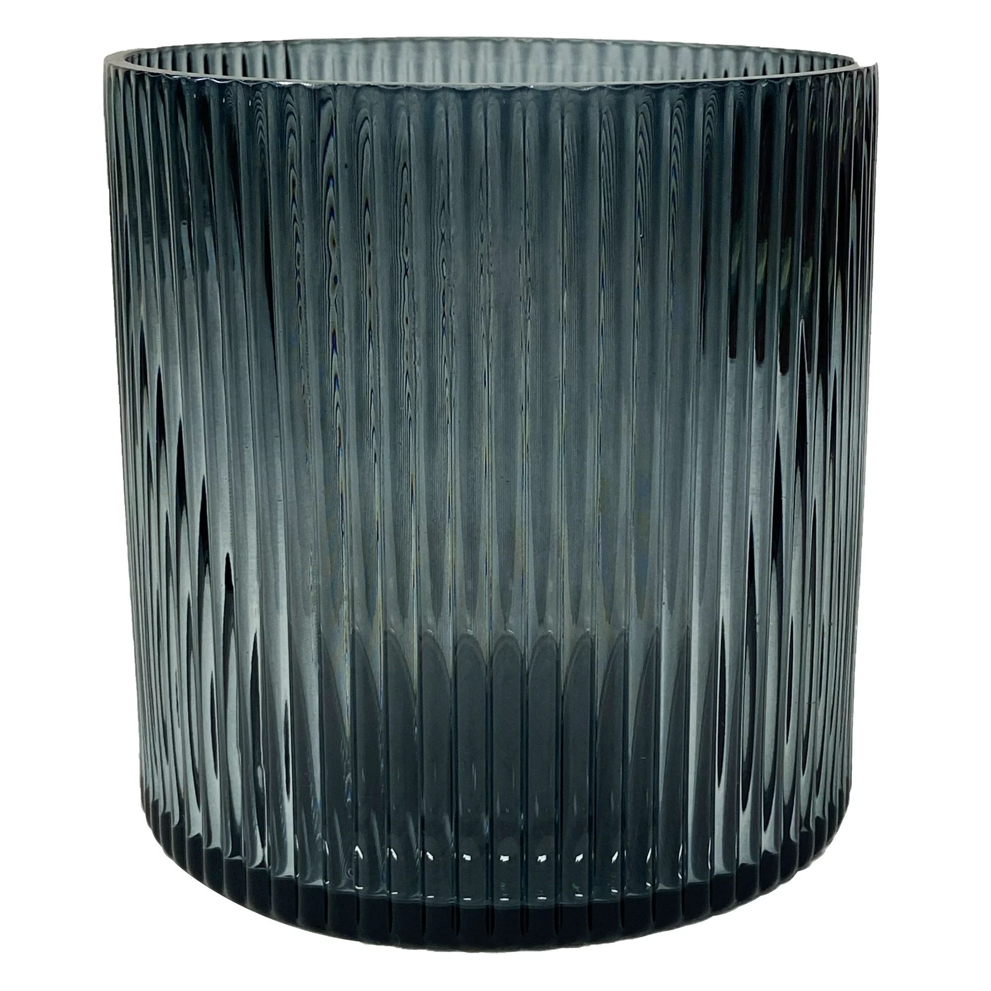 Better Homes and Gardens Glass Pillar Candle Holder Hurricane Medium Smoke - Walmart.com | Walmart (US)