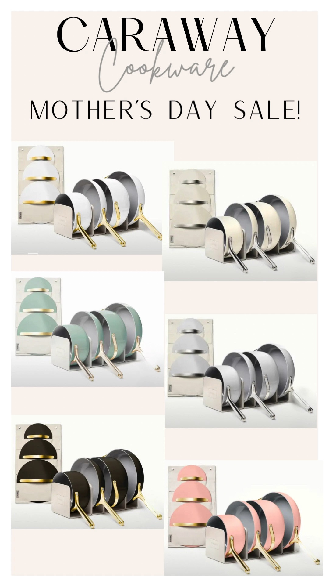 CARAWAY COOKWARE SALE
Mother’s Day Sale
Up to 20% Off!

#LTKhome #LTKfamily #LTKsalealert