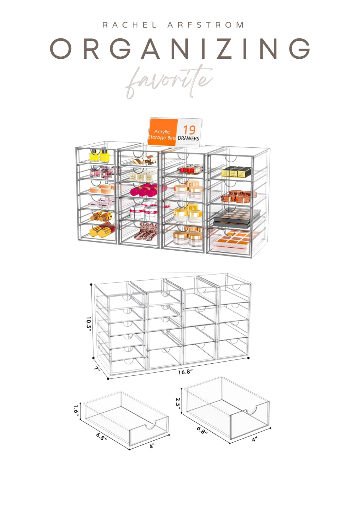 I love using clear acrylic containers for organizing! Here are the ones I used to organize some of our health/medical supplies 

#LTKHome #LTKFindsUnder50