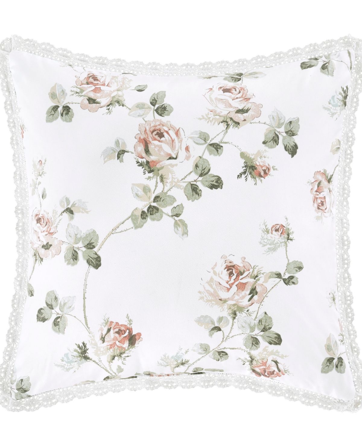 Royal Court Rialto Classic Floral Decorative Pillow, 16" x 16" Bedding | Macys (US)