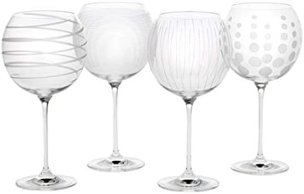 Mikasa Cheers Balloon Goblet Wine Glass, 24.5-Ounce, Set of 4, Transparent | Amazon (US)
