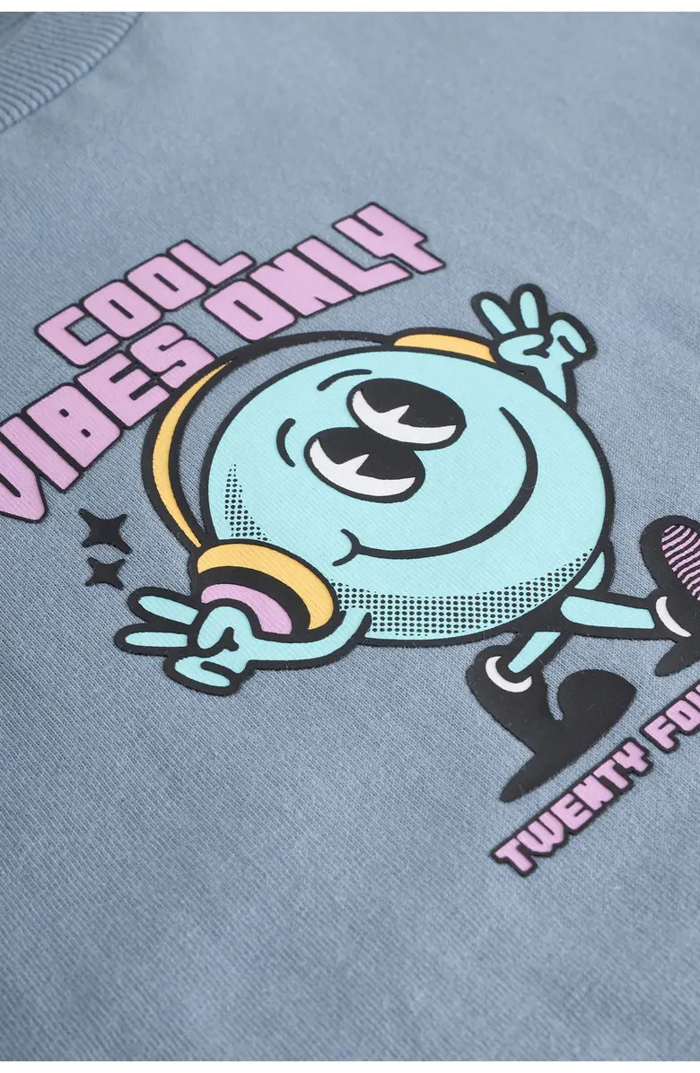 Kids' Vibes Cotton Graphic T-Shirt & Tie Dye Shorts Set | Nordstrom