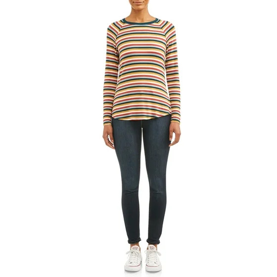 Women's Long Sleeve Raglan T-Shirt | Walmart (US)
