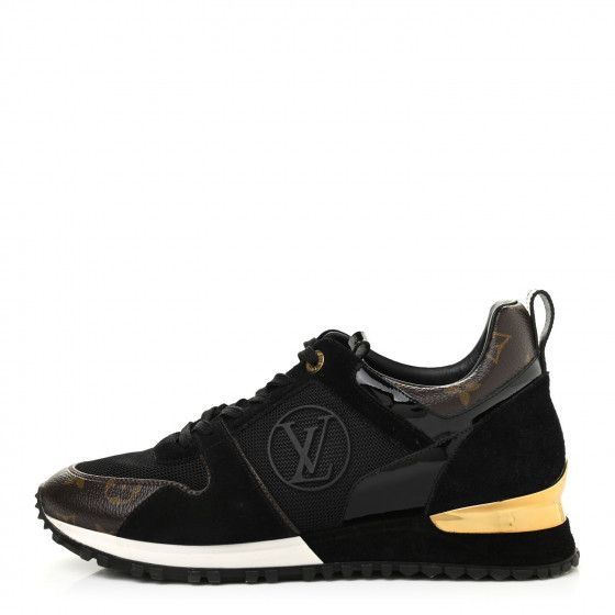 LOUIS VUITTON

Suede Monogram Run Away Sneakers 38.5 Black | Fashionphile