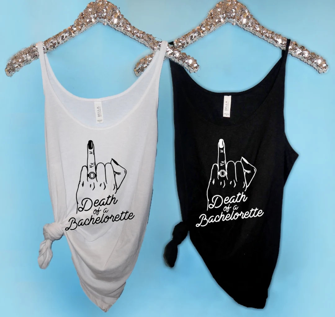 Bachelorette Party Shirts Wedding Ring Finger Tank Death of a - Etsy | Etsy (US)
