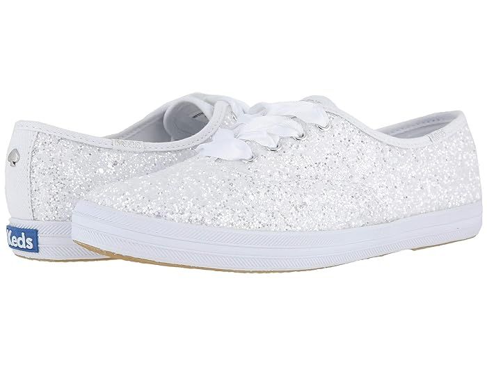 Keds x kate spade new york Bridal Champion Glitter (White Glitter) Women's Shoes | Zappos