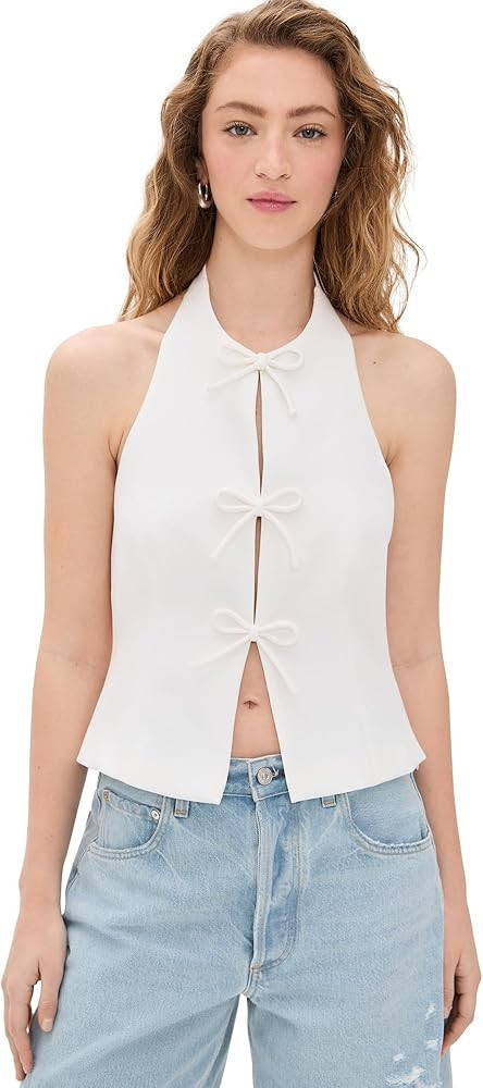 endless rose Top halter con detalle de amarre para mujer | Amazon (US)