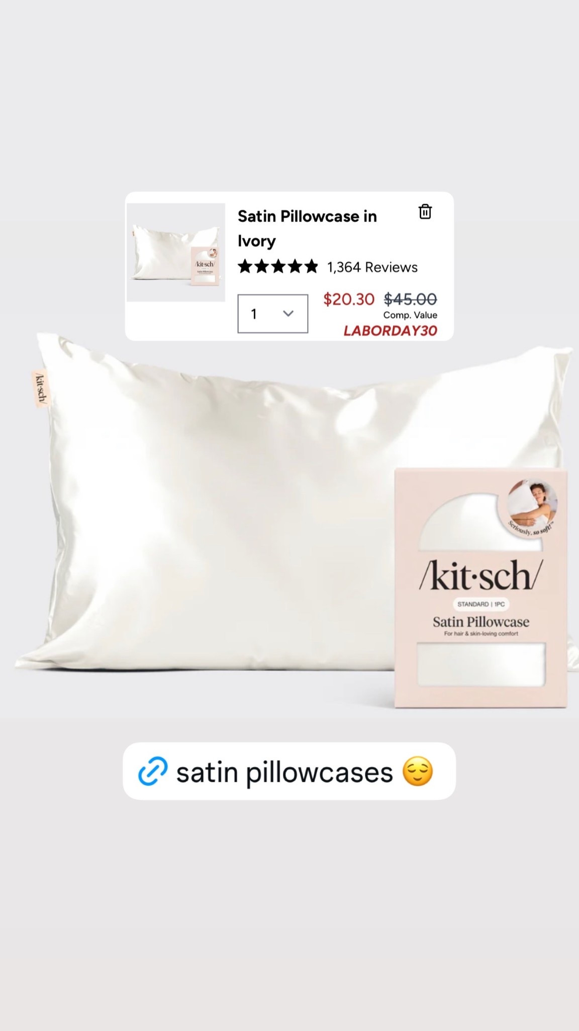 Don't miss out on the Kitsch Labor Day Sale! 

Use code: LABORDAY30

#LTKselfcare #LTKSaleAlert #LTKBeauty