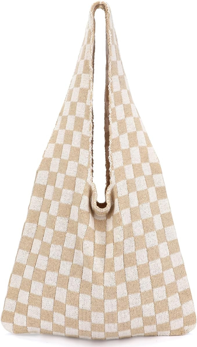 hatisan Crochet Bags for Women - Summer Beach Tote, Aesthetic Hippie Knit Bag | Amazon (US)